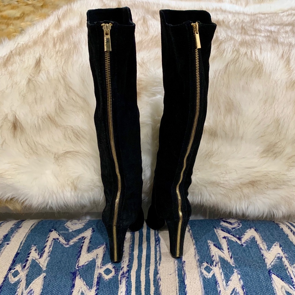 Vince Camuto Black Suede Platform Boots